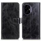 For Honor 400 Global 156.5mm Retro Crazy Horse Texture Flip Leather Phone Case(Black) - 1