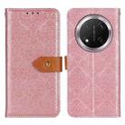 For Honor X9C European Floral Embossed Leather Phone Case(Pink) - 1