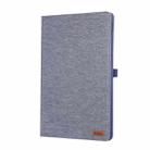 For Samsung Galaxy Tab S10 FE+ Fabric Texture Horizontal Flip Leather Tablet Case(Dark Blue) - 2