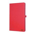 For Samsung Galaxy Tab S10 FE+ Fabric Texture Horizontal Flip Leather Tablet Case(Red) - 2