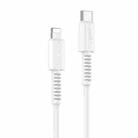 Yesido CA153 PD 20W USB-C / Type-C to 8 Pin Charging Data Cable, Length: 1m(White) - 1