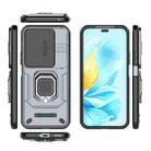 For Honor 200 Lite 5G Global Sliding Camshield TPU + PC Shockproof Phone Case with Holder(Grey) - 3