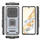 For Honor X60 Pro 5G Sliding Camshield TPU + PC Shockproof Phone Case with Holder(Grey) - 3