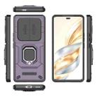 For Honor X60 Pro 5G Sliding Camshield TPU + PC Shockproof Phone Case with Holder(Purple) - 3