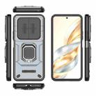 For Honor X60 5G Sliding Camshield TPU + PC Shockproof Phone Case with Holder(Grey) - 3