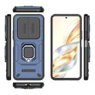 For Honor X60 5G Sliding Camshield TPU + PC Shockproof Phone Case with Holder(Blue) - 3