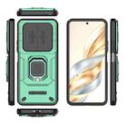 For Honor X60 5G Sliding Camshield TPU + PC Shockproof Phone Case with Holder(Green) - 3