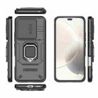 For Honor 400 Lite 5G Global Sliding Camshield TPU + PC Shockproof Phone Case with Holder(Black) - 3