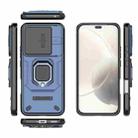 For Honor 400 Lite 5G Global Sliding Camshield TPU + PC Shockproof Phone Case with Holder(Blue) - 3