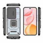 For Honor 400 Pro 5G Global 160.8mm Sliding Camshield TPU + PC Shockproof Phone Case with Holder(Grey) - 3
