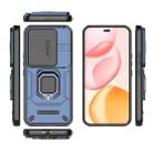For Honor 400 Pro 5G Global 160.8mm Sliding Camshield TPU + PC Shockproof Phone Case with Holder(Blue) - 3