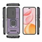For Honor 400 Pro 5G Global 160.8mm Sliding Camshield TPU + PC Shockproof Phone Case with Holder(Purple) - 3