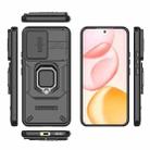 For Honor 400 5G Global 156.5mm Sliding Camshield TPU + PC Shockproof Phone Case with Holder(Black) - 3