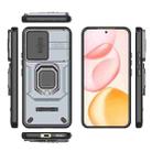 For Honor 400 5G Global 156.5mm Sliding Camshield TPU + PC Shockproof Phone Case with Holder(Grey) - 3