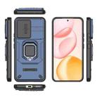 For Honor 400 5G Global 156.5mm Sliding Camshield TPU + PC Shockproof Phone Case with Holder(Blue) - 3