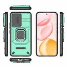 For Honor 400 5G Global 156.5mm Sliding Camshield TPU + PC Shockproof Phone Case with Holder(Green) - 3