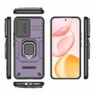 For Honor 400 5G Global 156.5mm Sliding Camshield TPU + PC Shockproof Phone Case with Holder(Purple) - 3