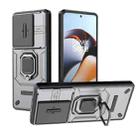 For OnePlus 11R 5G Sliding Camshield TPU + PC Shockproof Phone Case with Holder(Grey) - 1