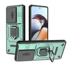For OnePlus 11R 5G Sliding Camshield TPU + PC Shockproof Phone Case with Holder(Green) - 1