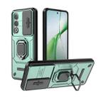 For OnePlus Nord CE4 5G Global Sliding Camshield TPU + PC Shockproof Phone Case with Holder(Green) - 1