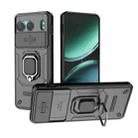 For OnePlus Nord 4 5G Global Sliding Camshield TPU + PC Shockproof Phone Case with Holder(Black) - 1