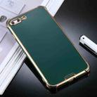 For iPhone 8 Plus / 7 Plus SULADA Colorful Shield Series TPU + Plating Edge Protective Case(Dark Green) - 1