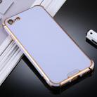 For iPhone 8 / 7 SULADA Colorful Shield Series TPU + Plating Edge Protective Case(Light Purple) - 1