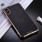 For iPhone XS Max SULADA Colorful Shield Series TPU + Plating Edge Protective Case(Black) - 1