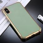 For iPhone XS Max SULADA Colorful Shield Series TPU + Plating Edge Protective Case(Green) - 1