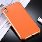 For iPhone XR SULADA Colorful Shield Series TPU + Plating Edge Protective Case(Orange) - 1