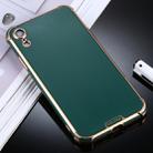 For iPhone XR SULADA Colorful Shield Series TPU + Plating Edge Protective Case(Dark Green) - 1