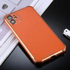 For iPhone 11 SULADA Colorful Shield Series TPU + Plating Edge Protective Case(Orange) - 1