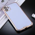 For iPhone 11 SULADA Colorful Shield Series TPU + Plating Edge Protective Case(Light Purple) - 1