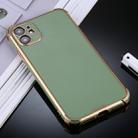 For iPhone 11 SULADA Colorful Shield Series TPU + Plating Edge Protective Case(Green) - 1