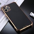 For iPhone 11 Pro SULADA Colorful Shield Series TPU + Plating Edge Protective Case(Black) - 1