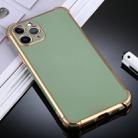 For iPhone 11 Pro Max SULADA Colorful Shield Series TPU + Plating Edge Protective Case(Green) - 1