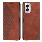 For Motorola Moto G Power 5G 2024 Diamond Splicing Skin Feel Magnetic Leather Phone Case(Brown) - 1