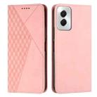 For Motorola Moto G Power 5G 2024 Diamond Splicing Skin Feel Magnetic Leather Phone Case(Rose Gold) - 1