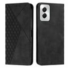 For Motorola Moto G Power 5G 2024 Diamond Splicing Skin Feel Magnetic Leather Phone Case(Black) - 1