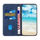 For Motorola Moto G Play 5G 2024 / G 5G 2024 Diamond Splicing Skin Feel Magnetic Leather Phone Case(Blue) - 3