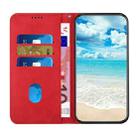 For Motorola Moto G Play 5G 2024 / G 5G 2024 Diamond Splicing Skin Feel Magnetic Leather Phone Case(Red) - 3