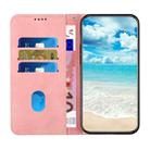 For Motorola Moto G Play 5G 2024 / G 5G 2024 Diamond Splicing Skin Feel Magnetic Leather Phone Case(Rose Gold) - 3