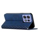 For Motorola Edge 50 Pro Diamond Splicing Skin Feel Magnetic Leather Phone Case(Blue) - 3