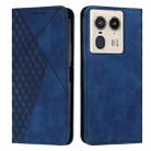 For Motorola Edge 50 Ultra Diamond Splicing Skin Feel Magnetic Leather Phone Case(Blue) - 1