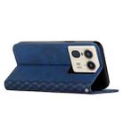 For Motorola Edge 50 Ultra Diamond Splicing Skin Feel Magnetic Leather Phone Case(Blue) - 3