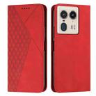 For Motorola Edge 50 Ultra Diamond Splicing Skin Feel Magnetic Leather Phone Case(Red) - 1