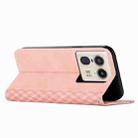 For Motorola Edge 50 Ultra Diamond Splicing Skin Feel Magnetic Leather Phone Case(Rose Gold) - 3