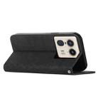 For Motorola Edge 50 Ultra Diamond Splicing Skin Feel Magnetic Leather Phone Case(Black) - 3