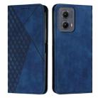 For Motorola Edge 2024 Diamond Splicing Skin Feel Magnetic Leather Phone Case(Blue) - 1