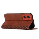 For Motorola Moto G Stylus 5G 2024 Diamond Splicing Skin Feel Magnetic Leather Phone Case(Brown) - 3